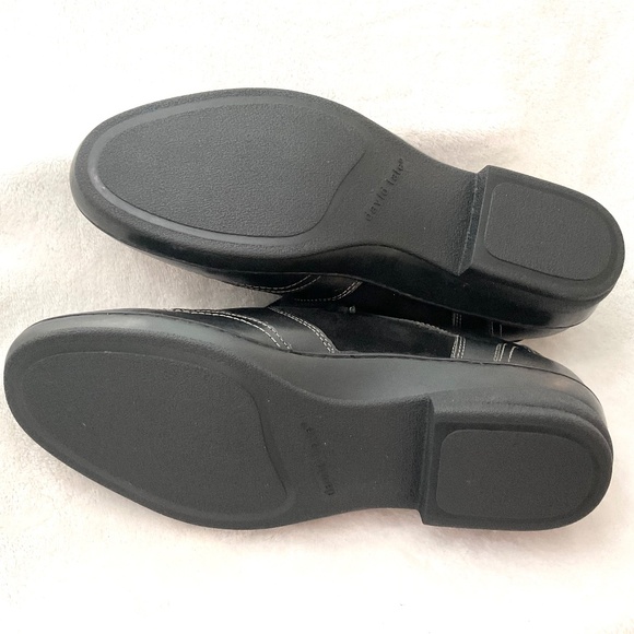 Black David Tate Leather Suede  Women's Helen Walking Oxfords Size 11 - Picture 8 of 16